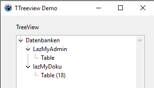 Abb. 1.05 TreeView sortiert ohne Images
